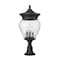 Z-Lite Davina 4 Light Outdoor Pier Mounted Fixture, 12in. W x 27.25in. H, Black 5016PHBR-553PM-BK - alternate 1